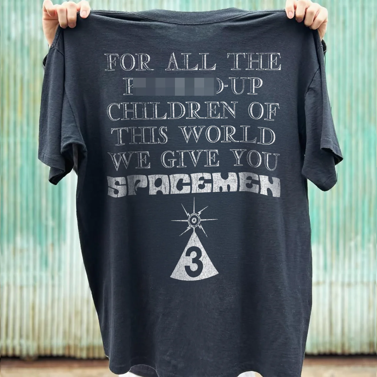 1988 Spacemen 3 Grail Rare Washed Black T-Shirt - Image 2
