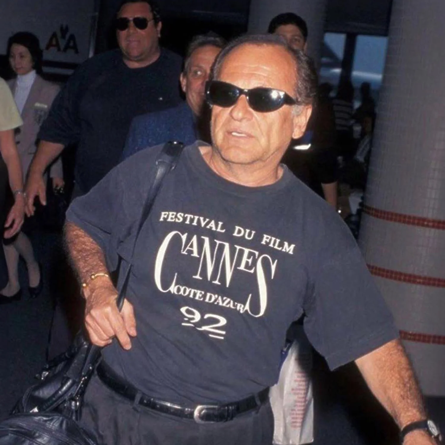 1992 Cannes Film Festival Promo Rare Washed Navy T-Shirt - Image 6