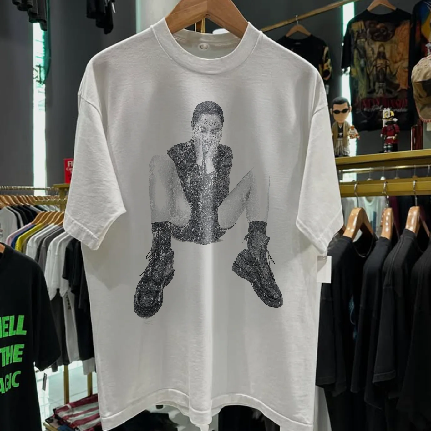 1992 Pj Harvey 'Dry' Rare Washed White T-Shirt