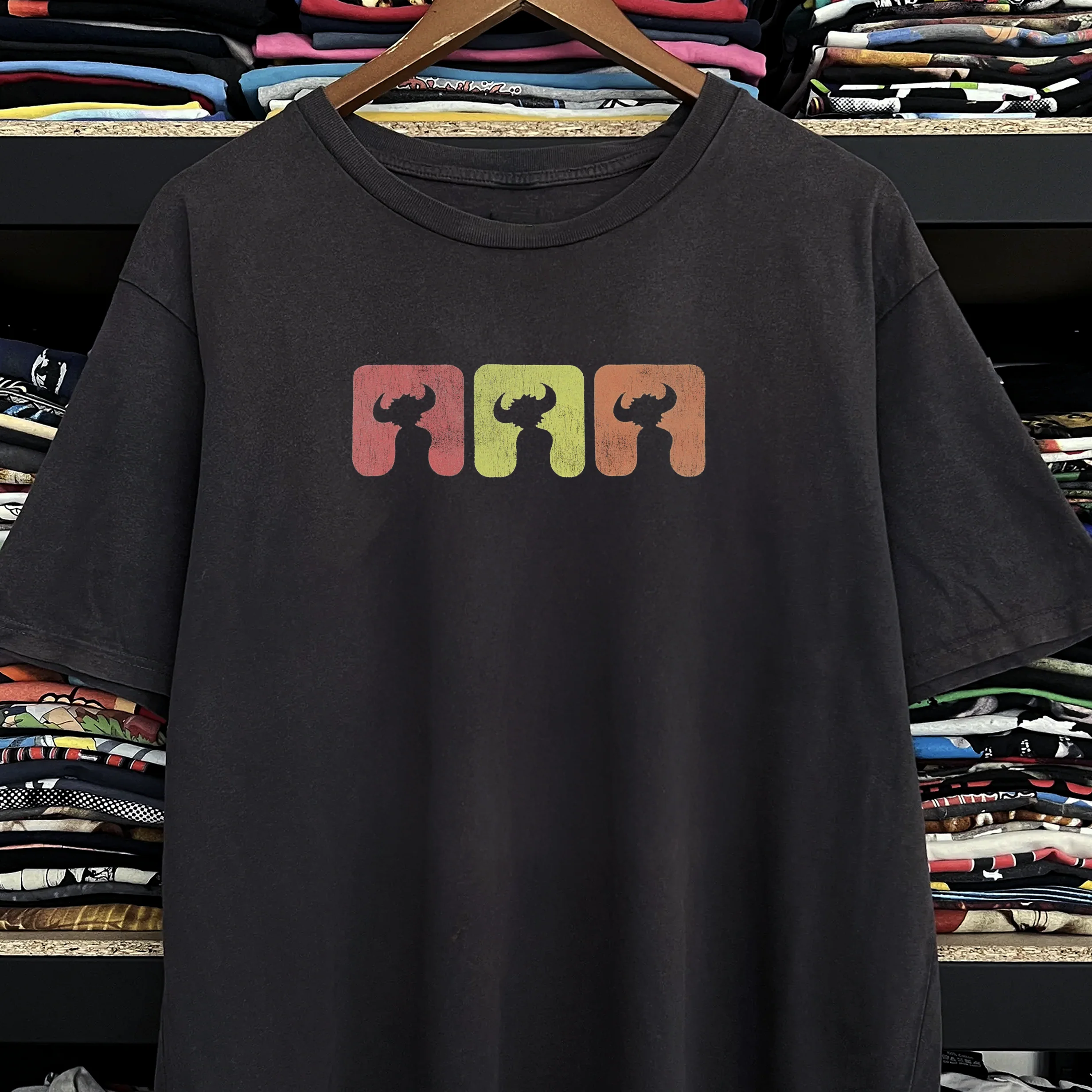 90s Jamiroquai Washed Black Tee - Image 2