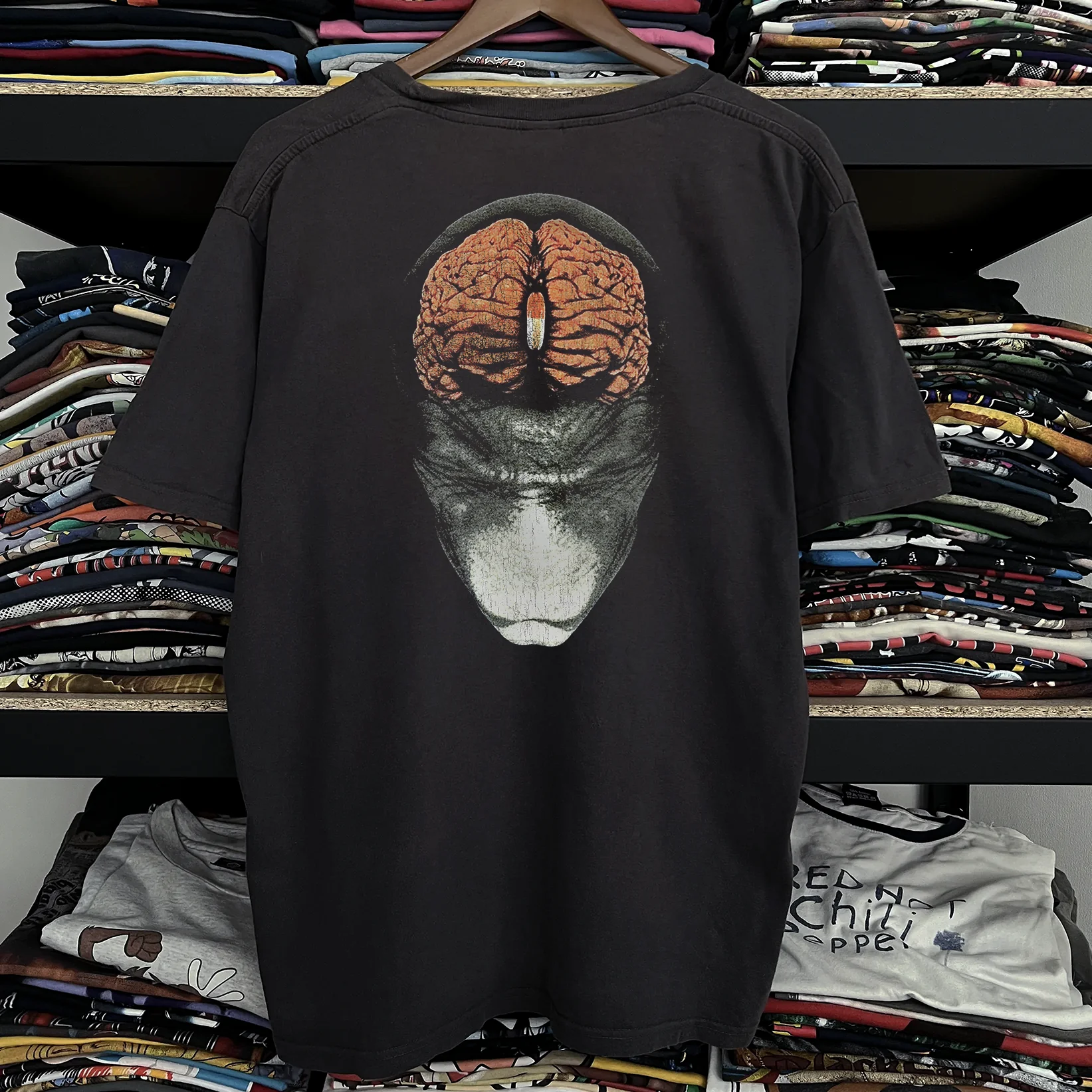 90s Tool Pill Brain Washed Black Tee - Image 2