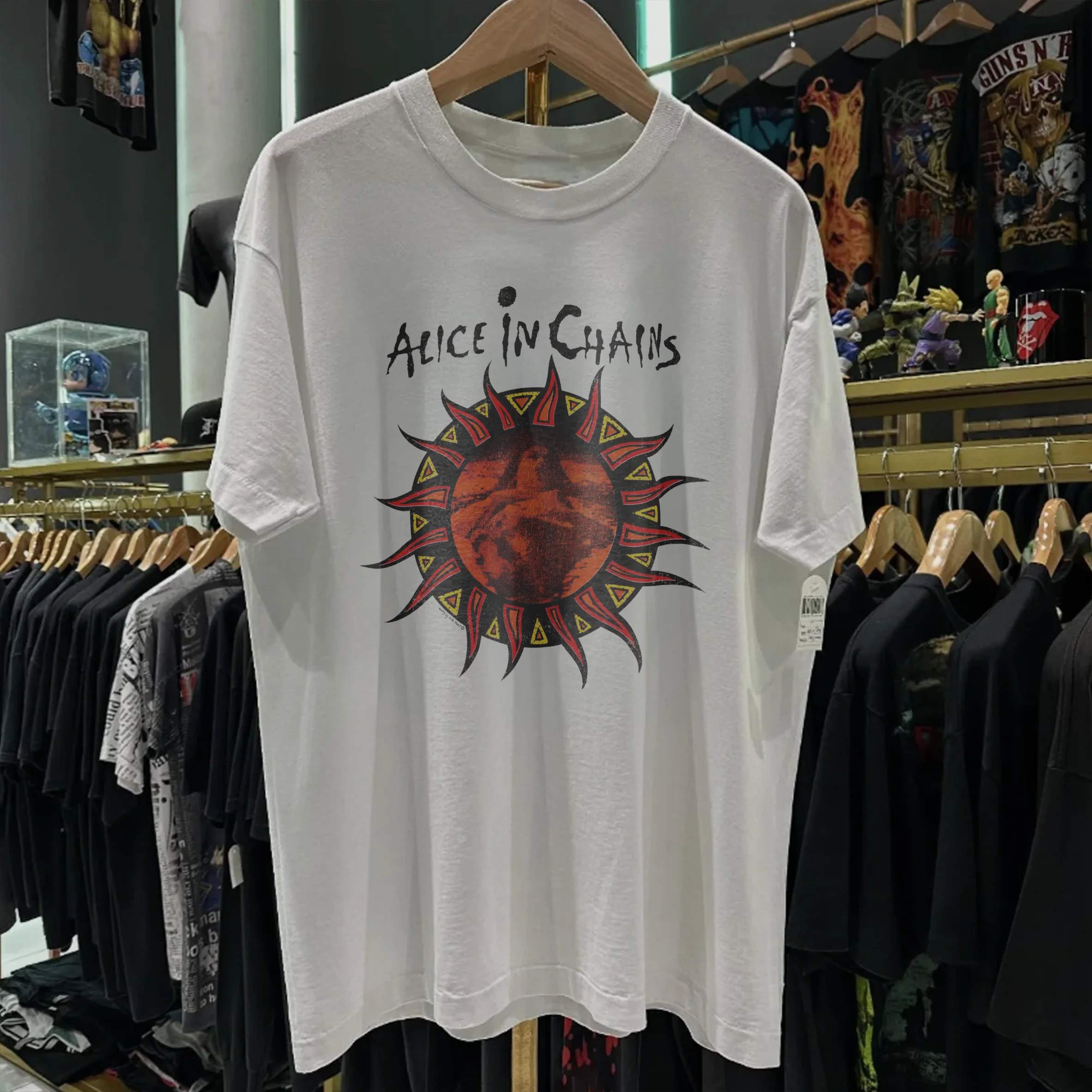 93 Alice In Chains Lollapalooza Washed White Tee - Image 3