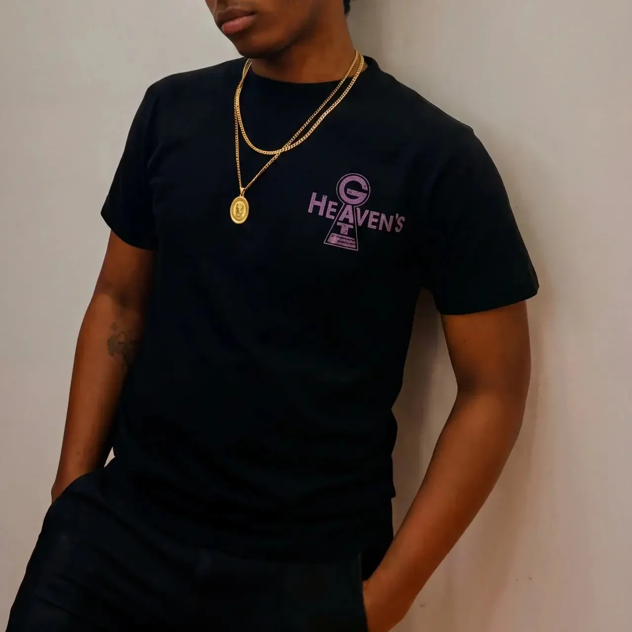 Heaven's Gate - Black Vintage Washed Banger - Image 3