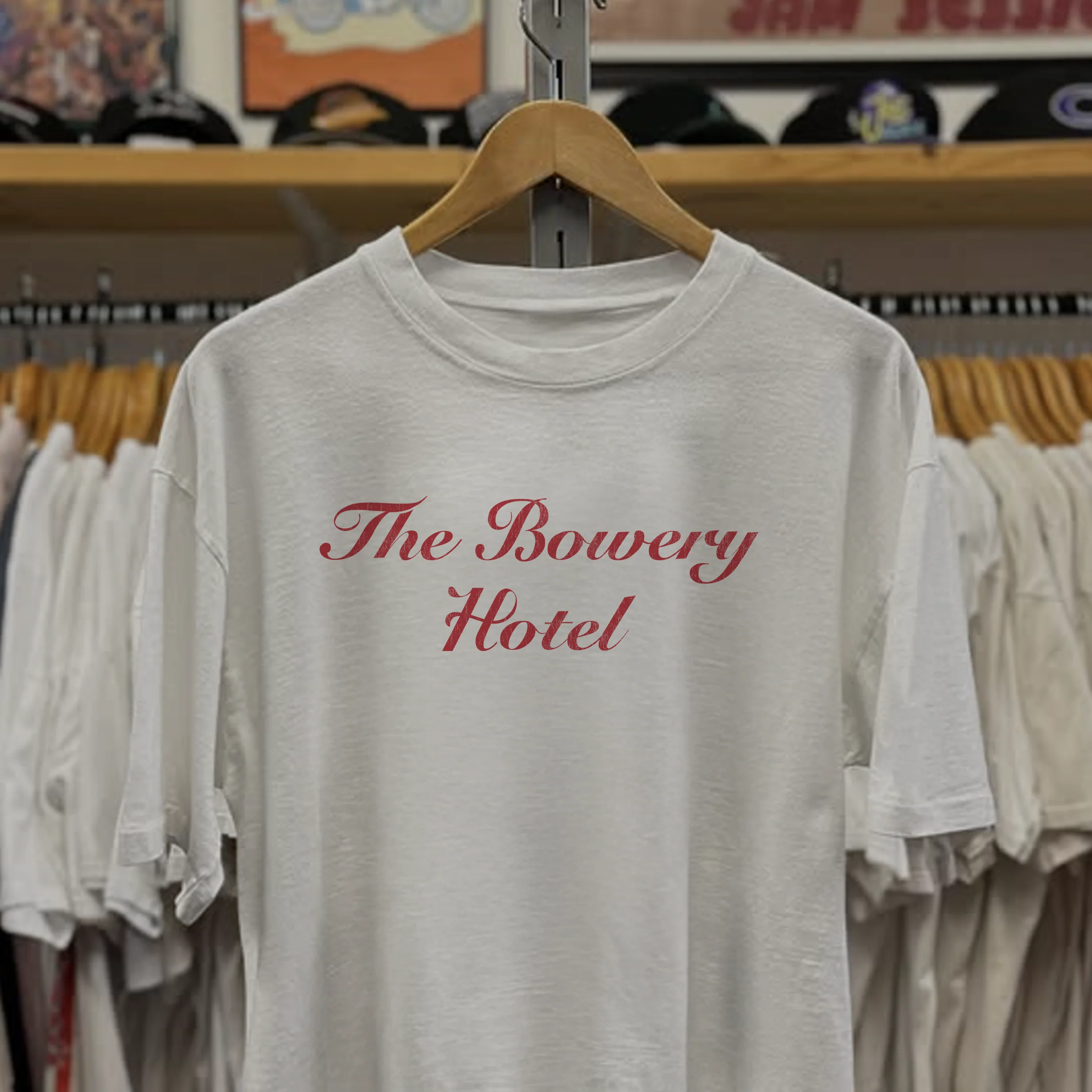 Rare The Bowery Hotel New York Washed White Tee - Image 2