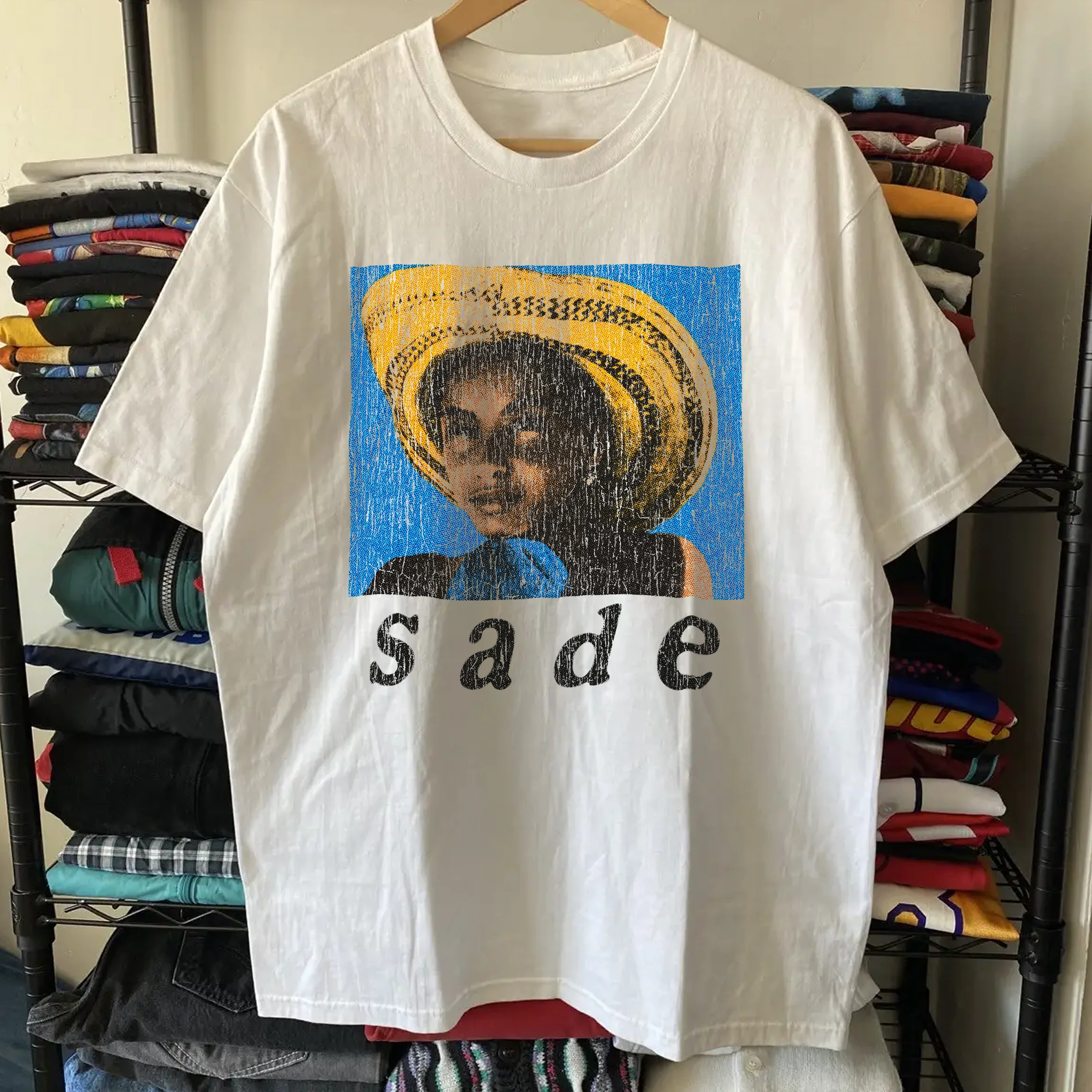 Sade Washed White Tee - Image 4