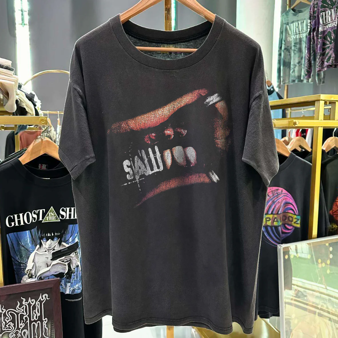 Saw 3 Promo Vintage Washed Black T-Shirt - Image 2