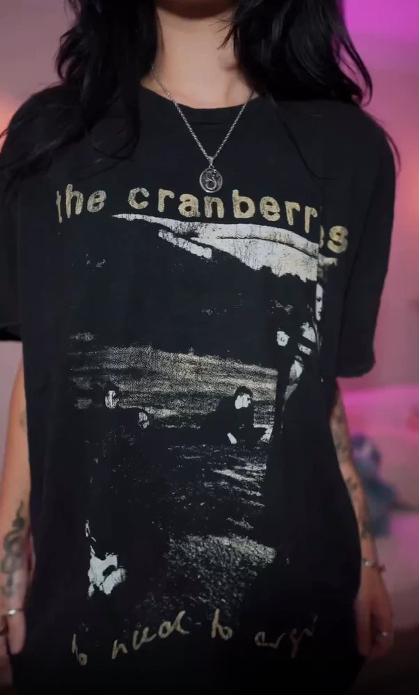 The Cranberries - No Need To Argue 1995 World Tour - Black Washed T -Shirt - Image 12