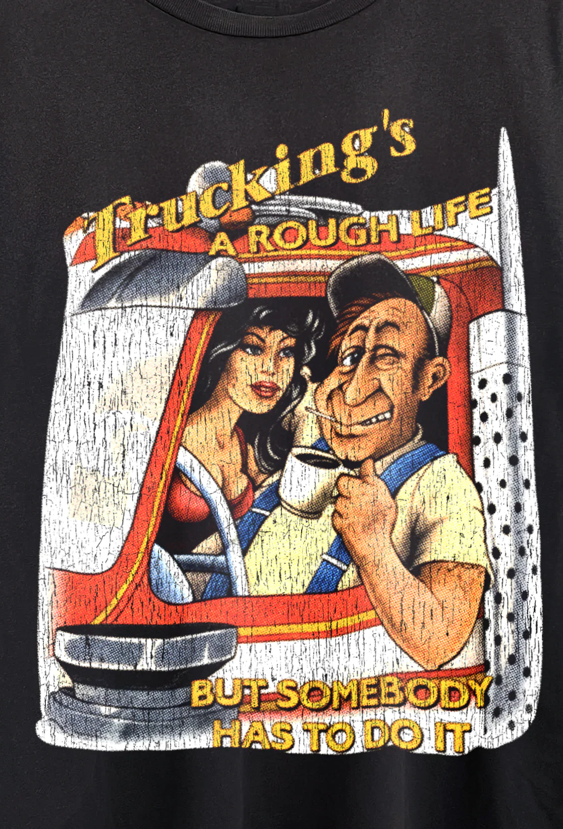 Trucking Washed Black Tee - Image 2